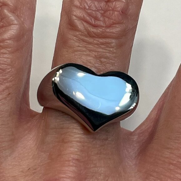 Solid Heart Boho Ring Funky and Chunky #1109 - Picture 8 of 8